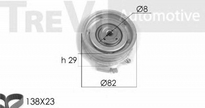 TREVI AUTOMOTIVE kd1158 -  Комплект ремня ГРМ
